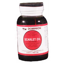 scarlet oil liquid
