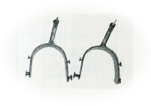 Black Steel Roded Spurs