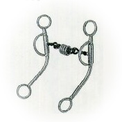 Twisted Wire Roller Snaffle