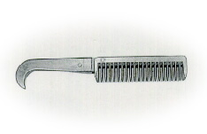 Aluminum Pulling Comb with Hoofpick