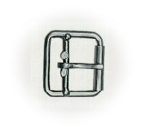 Steel Wire Double Bar Buckle with Loose Roller